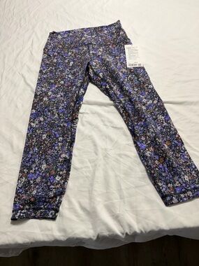 lululemon athletica Purple Floral Print Leggings